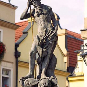 Jelenia Góra. fontanna w centrum